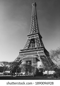 Paris. La Tour Eiffel.Black And White