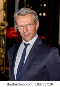 PARIS - MAR 30, 2018: Lambert Wilson, Actor, Singer, Wax Museum Grevin In Paris, France