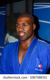 PARIS - MAR 30, 2018: Teddy Riner, Sport Area, Wax Museum Grevin In Paris, France