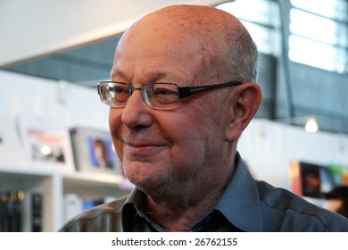 PARIS - MARCH 15: French Writer, Journalist And Political Activist Jean-Francois Kahn At The International Book Fair - Salon Du Livre 2009 On March 15, 2009 In Paris, France