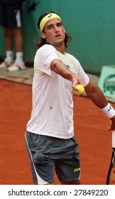 PARIS - MAY 27: Spain's Professional Tennis Player Feliciano Lopez During The Match At French Open, Roland Garros On May 27, 2008 In Paris, France.