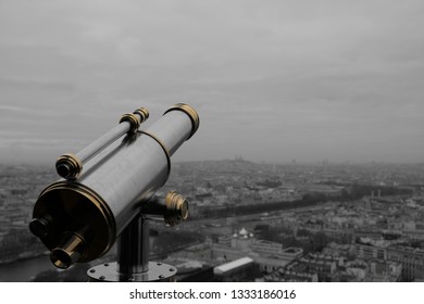 Paris Overview From A Telescope 