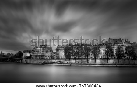 Similar – Image, Stock Photo Promenade in Florence at night