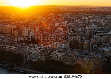 Similar – Gargoyle on Notre Dame In Paris at sunset