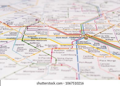 Paris subway map