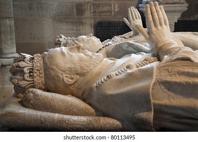 Paris -  Tomb Of Henri II And Catherine De Medici, From Saint Denis Gothic Cathedral