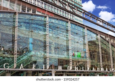 Paris Train Rail Station -Gare Montparnasse. France.