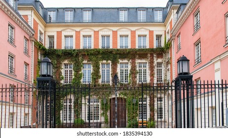 Paris, Typical Buildings In The Marais, In The Center Of The French Capital