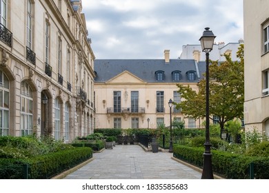 Paris, Typical Buildings In The Marais, In The Center Of The French Capital