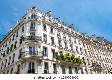 Paris, Typical Buildings In The Marais, In The Center Of The French Capital