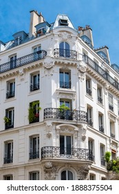 Paris, Typical Buildings In The Marais, In The Center Of The French Capital