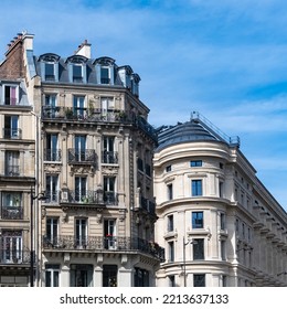 Paris, Typical Buildings In The Marais, In The Center