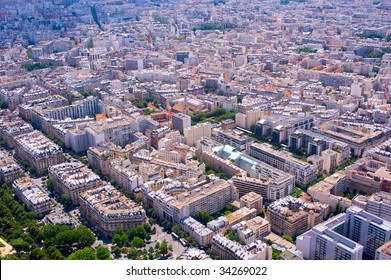 Paris view from the Eiffel tower