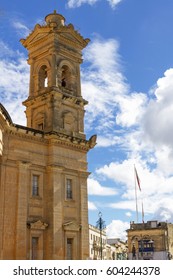 The Parish Church of the Assumption known as the Rotunda of Mosta has the fourth largest church dome in Europe,  Malta.  - Shutterstock ID 604244378