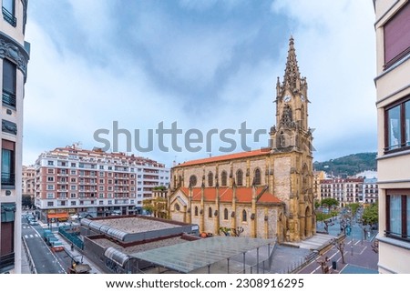 Parish of San Ignacio in the Gros neighborhood in the city of San Sebastian, Basque Country Imagine de stoc © 