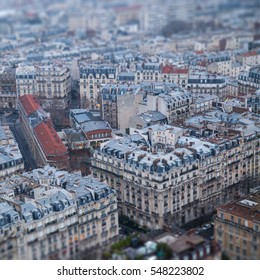 Parisian tenements with miniature effect.