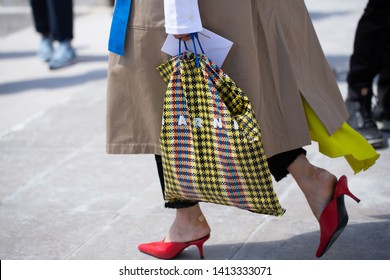 PARIS-JUNE 22, 2018.Street Style Meanwhile Paris Fashion Week. Men's Wear.