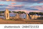 Park of the Aqueducts (Parco degli Acquedotti). Rome, Italy