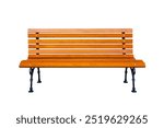 park bench isolated on white background