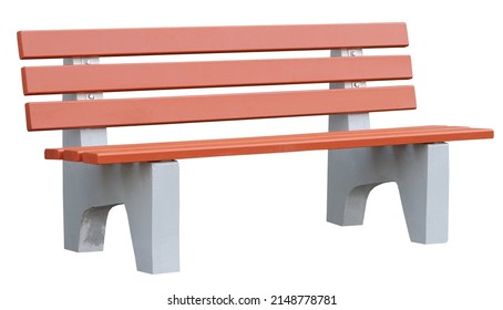  Park Bench Isolated On White Background