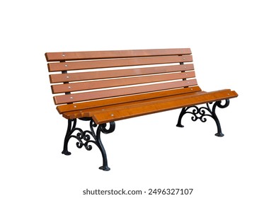 park bench Isolated on white background - Powered by Shutterstock