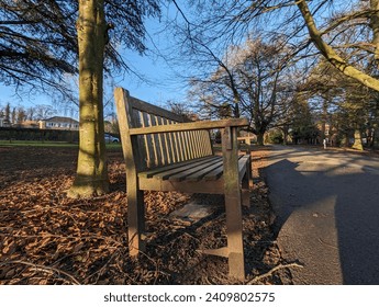 Park bench taken on a Winters Day 