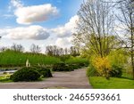 park in Chorzow on a sunny day