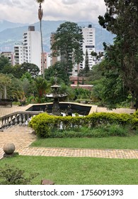 Park In The City Of Medellin Columbia