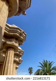 Park Güell Designed By Architect Antonio Gaudí. Selective Focus 