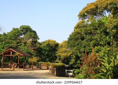 A Park Entrance Sign At Tai Po Kau Nature Reserve