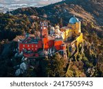 Park and National Palace of Pena in Sintra, Portugal