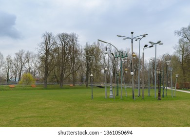 Park near Ichikawa square by the river, at Rosenheim