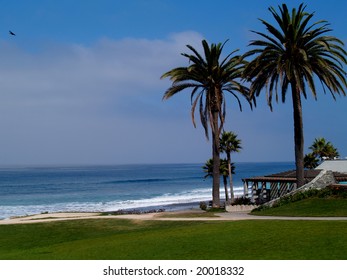 Park On A Beach North Of San Diego, California.