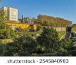 Park Parque das Virtudes in Porto, Portugal. 