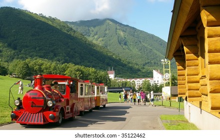 In Park  Resort Rusutsu. Japan,island Hokkaido