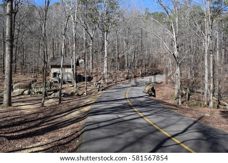 Park Road Pioneer Cabin Tishomingo State Stock Photo Edit Now