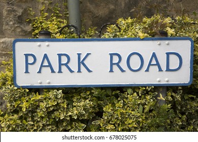 Park Road Sign, England, UK