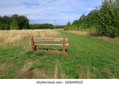 Park Seat Overlooking The North Kent Countryside
