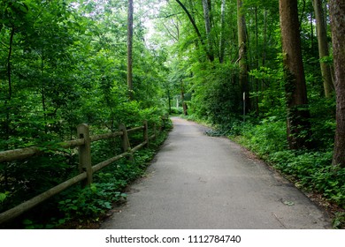 Park trails in Pennsylvania.