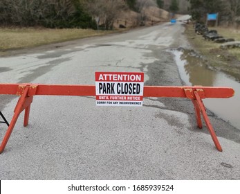 Parked Closed Sign In Halton Region, Ontario Canada 