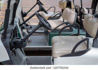 Parked Golf Carts