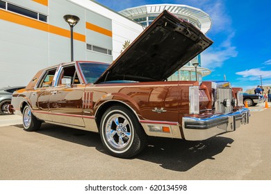 Parker, Colorado - April 8, 2017: Lincoln Continental Town Car