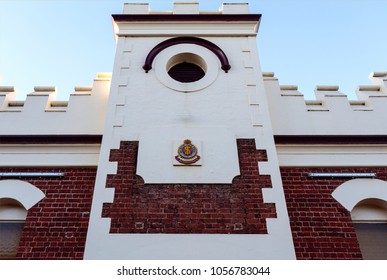 PARKES, AUSTRALIA – March 13, 2018: Detail Of The Red Brick Building And Logo Of The Salvation Army Family Store In Parkes, NSW, Australia