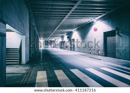 Similar – Image, Stock Photo multi-storey car park / exit