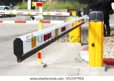 Parking barrier and CCTV access control for Security
