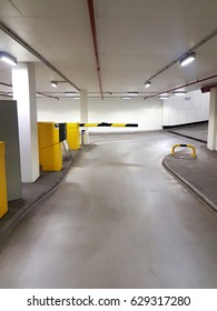 Parking Barrier Gate In Garage Lot For Security And Pay The Entrance Or Exit With Car Or Motorbike