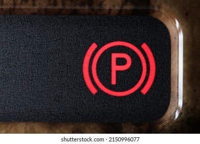 Parking Brake Control Light In Car Dashboard