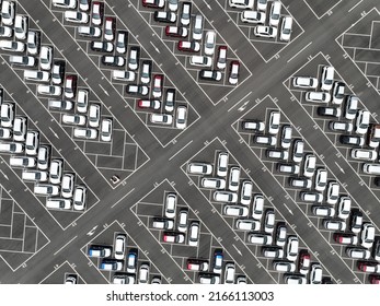 Parking Lot In Car Factory