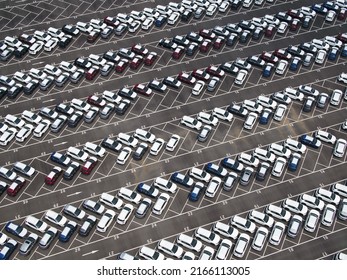 Parking Lot In Car Factory