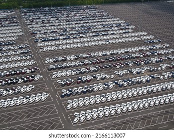 Parking Lot In Car Factory